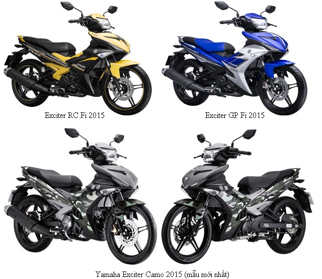 Xe Yamaha Exciter đời mới nhất giá bao nhiêu?